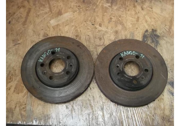Гальмівний диск вентильований передній, на 5 отворів Renault Kangoo II, 7701209839, 280x24
